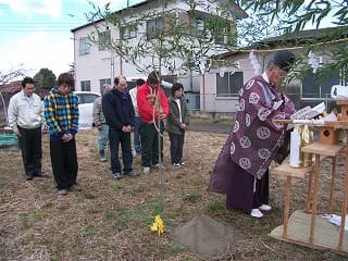 地鎮祭。