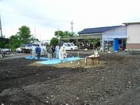 雨上がりの地鎮祭