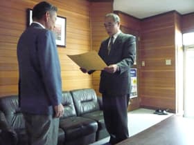 感謝状　頂きました。