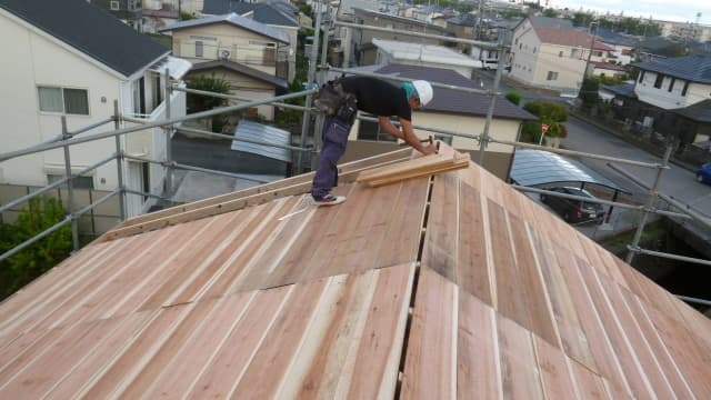 杉をふんだんに使用する二葉の家