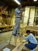 赤松の建具