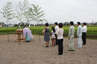W様地鎮祭。