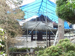 シートで覆います