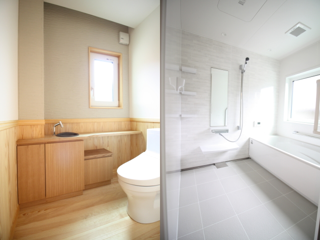 白い外壁とダークグレーの瓦屋根が調和するシンプルモダンな外観 - photo 6